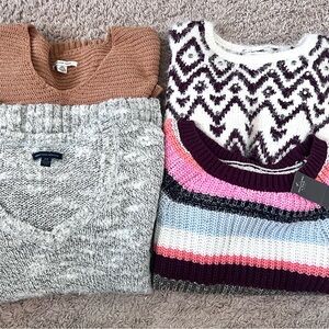 Abercrombie & Fitch and American Eagle Sweater Bundle